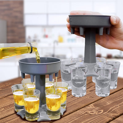 6 Shot Glass Dispenser And Holder