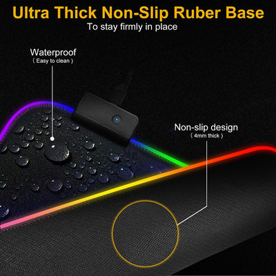 RGB Gaming Mouse Pad / Keyboard Desk Mat