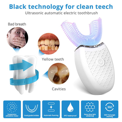 360 Degrees Automatic Electric Toothbrush